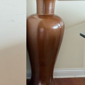 Elegant Brown Floor Vase